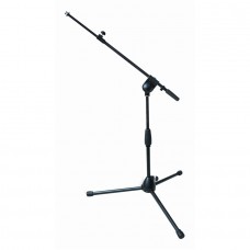 Quik Lok A/496 Short mic stand w/ tripod base, telescopic boom & swivel. 